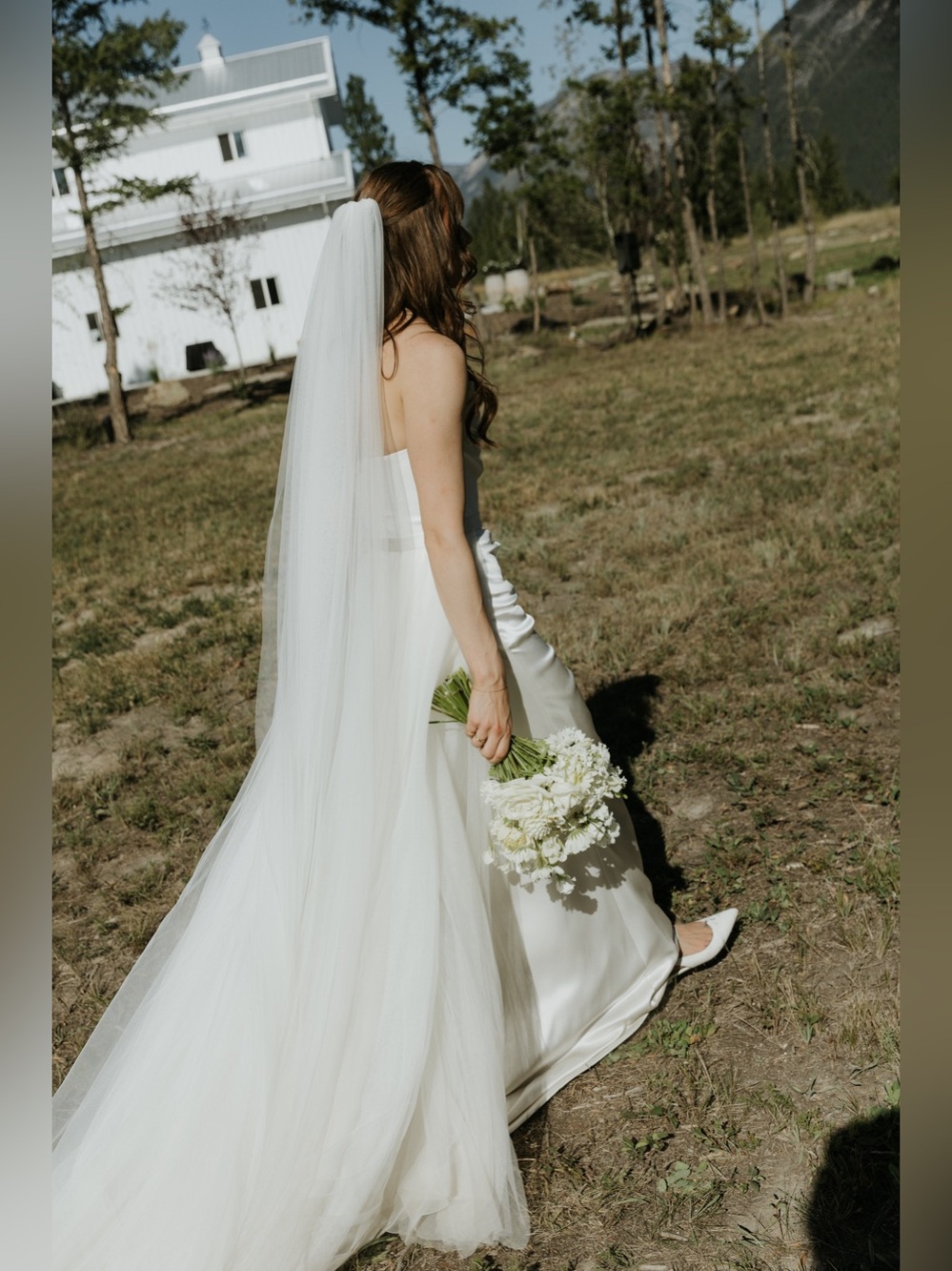 Bridal tulle 4 layer Overskirt